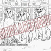 História do Mastiff Para Colorir.