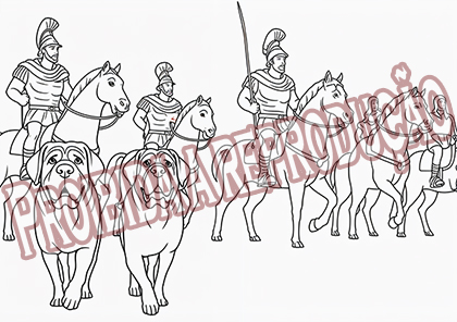 História do Mastiff Para Colorir. - Imagem 4