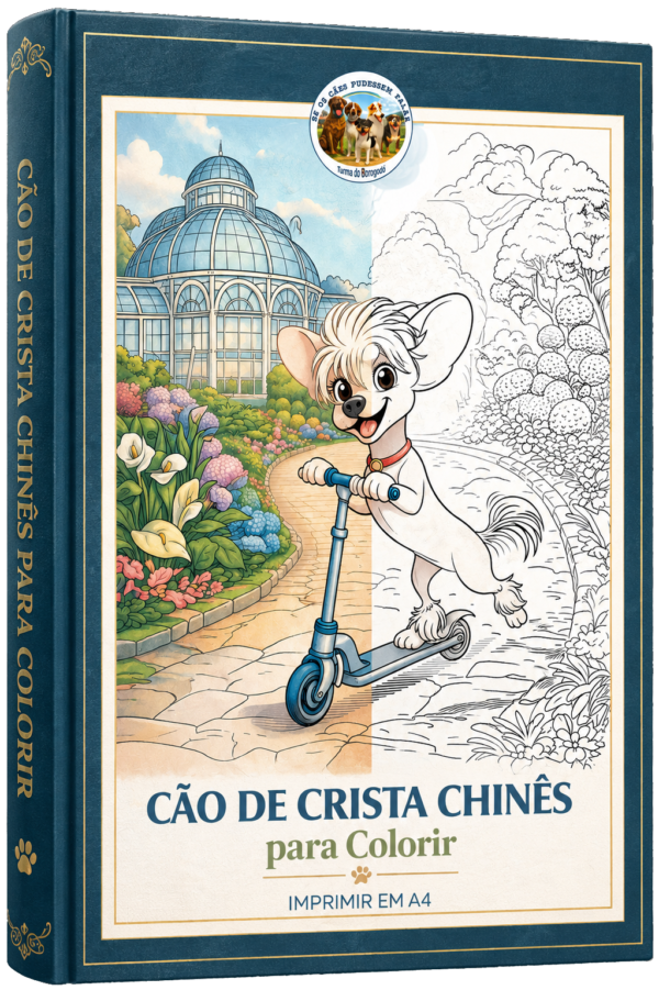 Cão de Crista Chinês Colorir