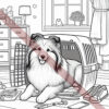 Coleção Pintando o Sheltie 1 - Livro de Colorir
