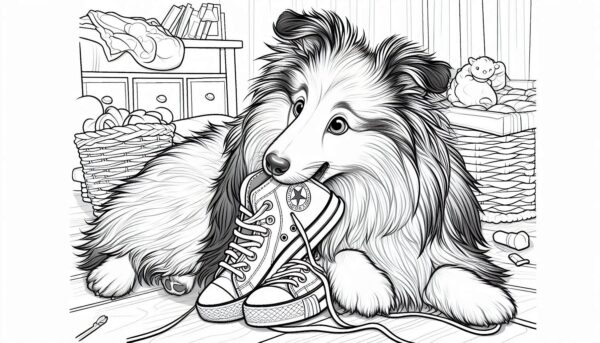 Coleção Pintando o Sheltie 1 - Livro de Colorir