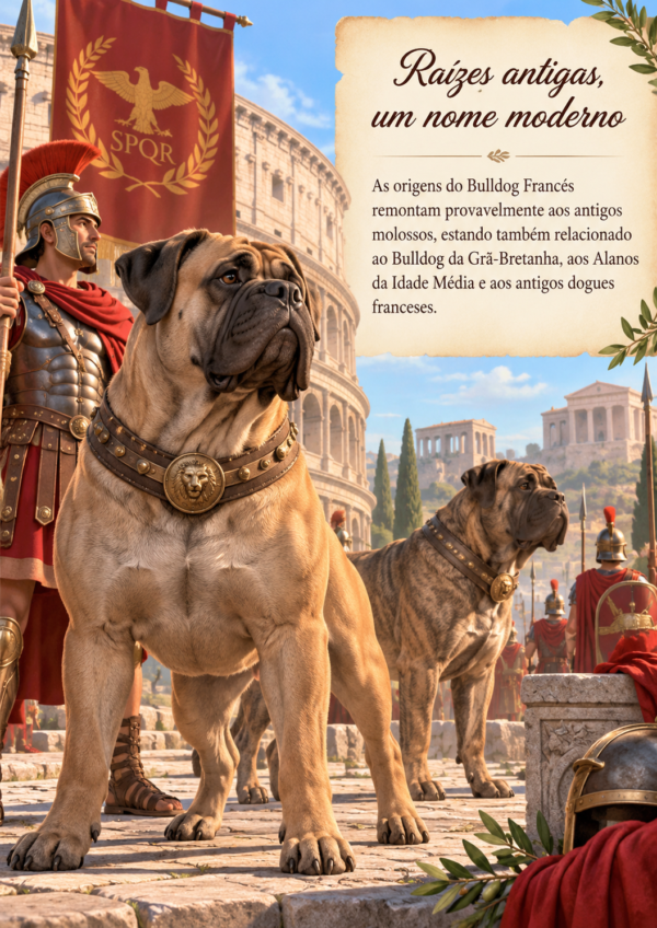 Livro ilustrado sobre a história do Bulldog Francês