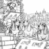 História do Basset Hound Para Colorir