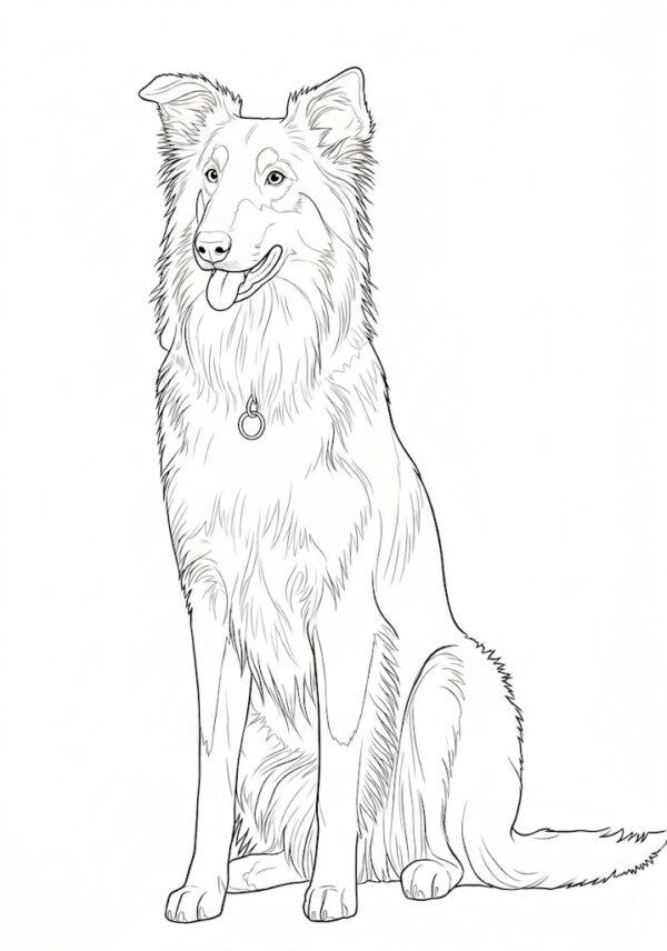 17a História do Collie Para Colorir