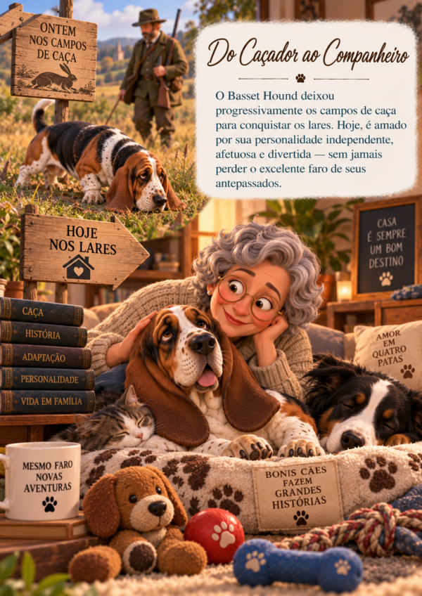 História do Basset Hound - Livro Ilustrado