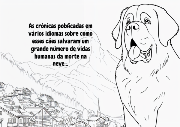 3 História do São Bernardo Para Colorir