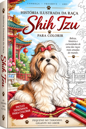 História do Shih Tzu Para Colorir